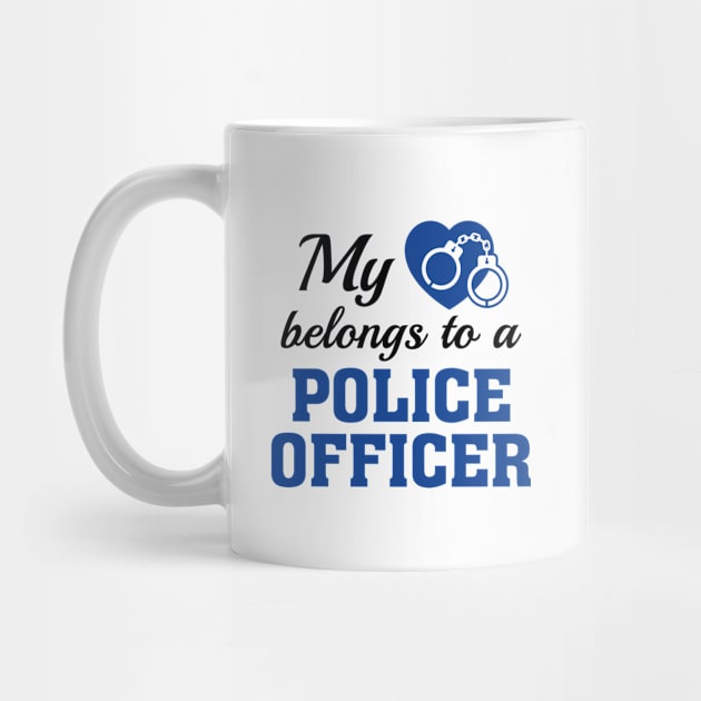 Heart Belongs Police Officer by VectorPlanet